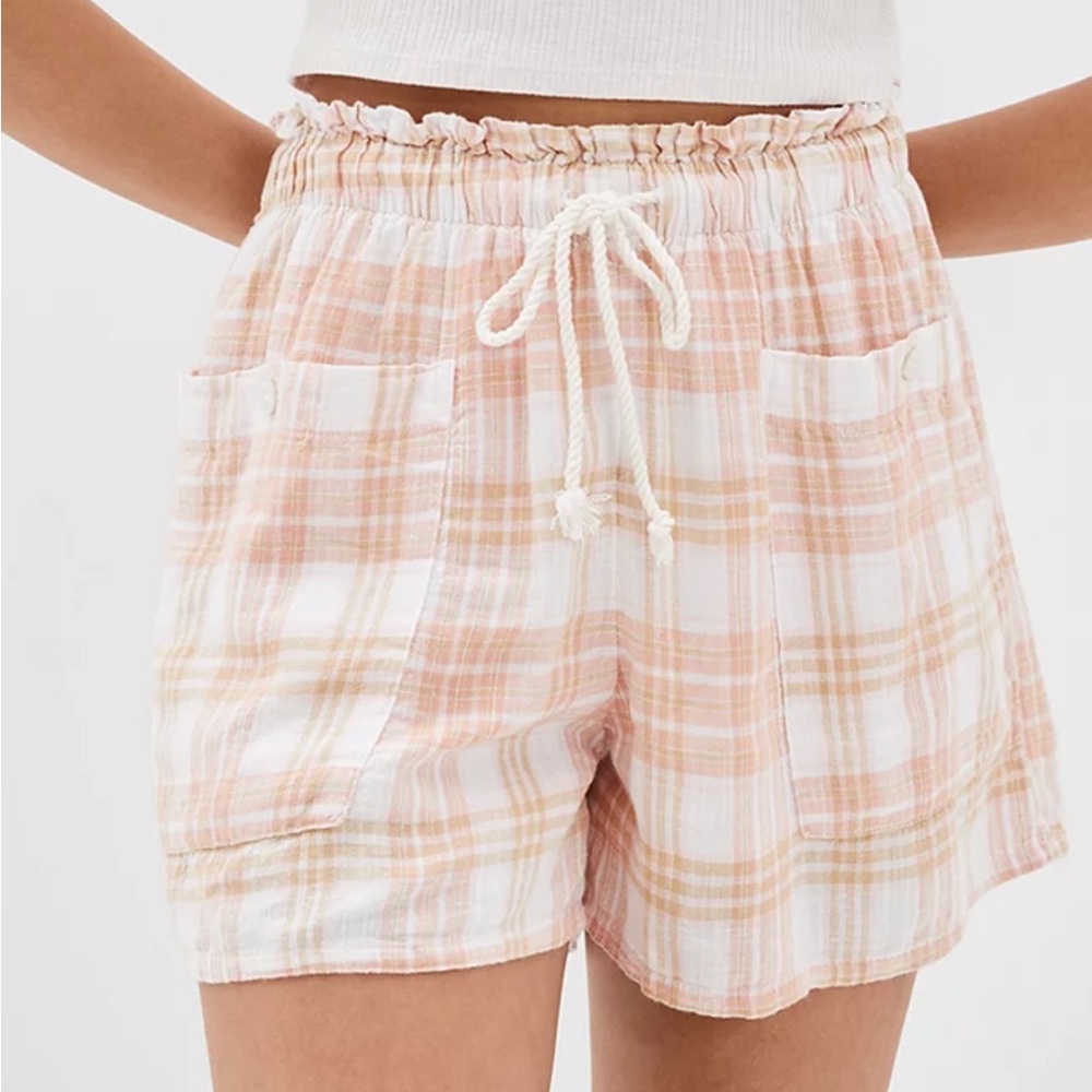 NWT AE Plaid Beach Shorts